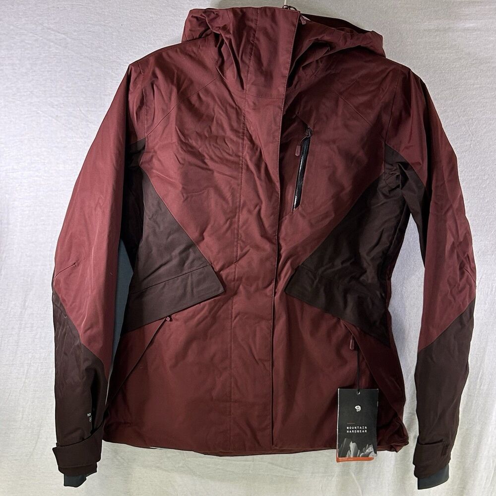 Mountain Hardwear Women's XS Barnsie Winter Ski Snow Jacket NEW Maroon MRSP $285